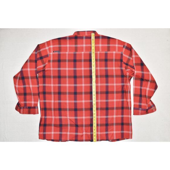 Kani Jeans Co. Men's Red Plaid Long Sleeve Button Down Shirt Size 3X - Picture 6 of 8